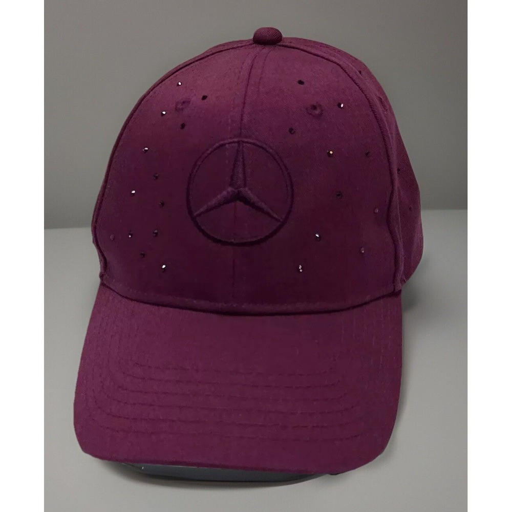 Mercedes Benz Trucker Hat Womens baseball‎ Cap Embellished Bling Purple